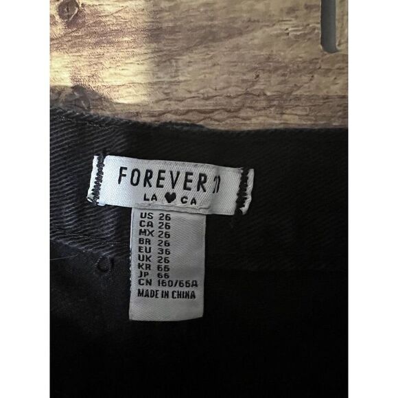 Forever 21 Womens Black Button Up Shorts Size US 26 - Picture 9 of 9
